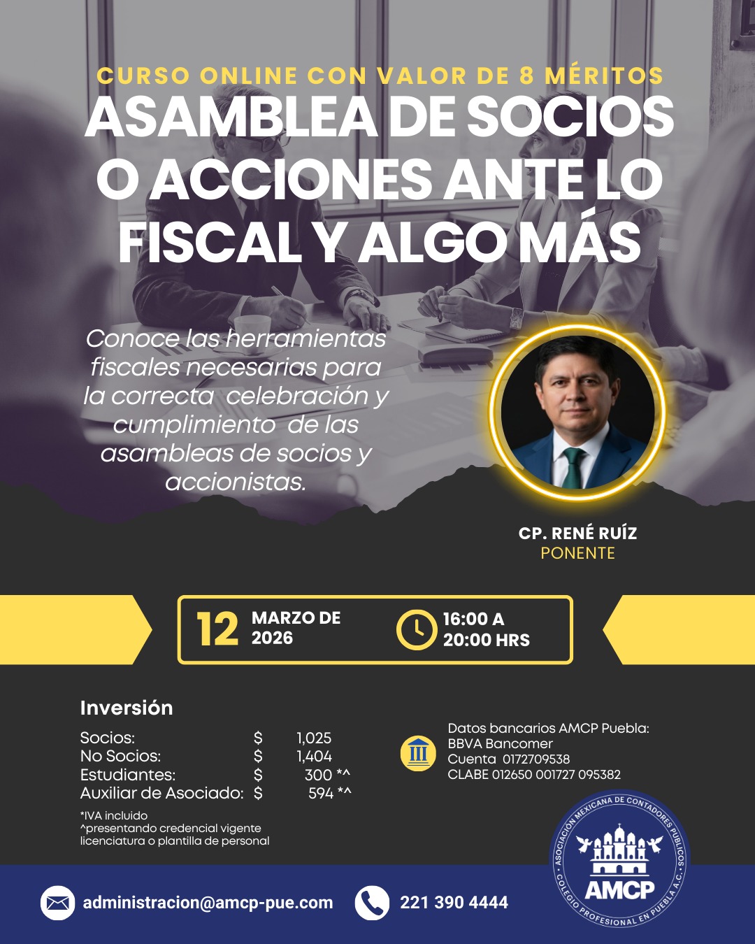 Asamblea de Socios o Acciones Ante lo Fiscal y Algo Más.
